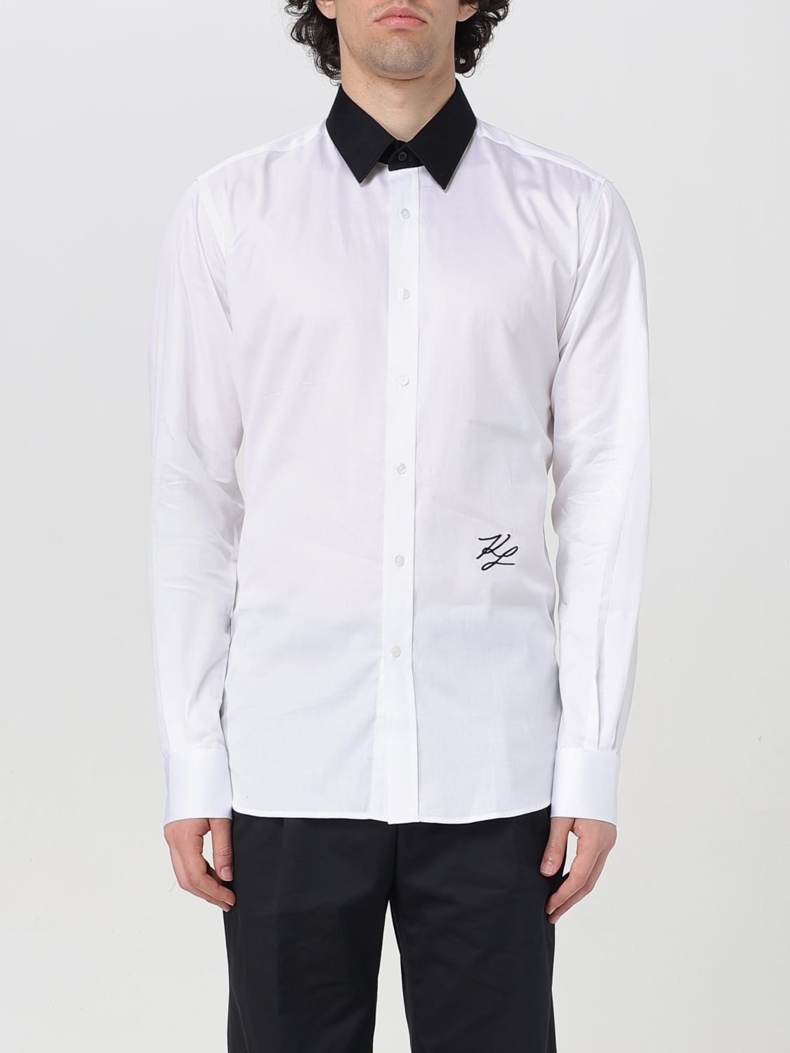 KARL LAGERFELD SHIRT: Shirt men Karl Lagerfeld, White - Img 1