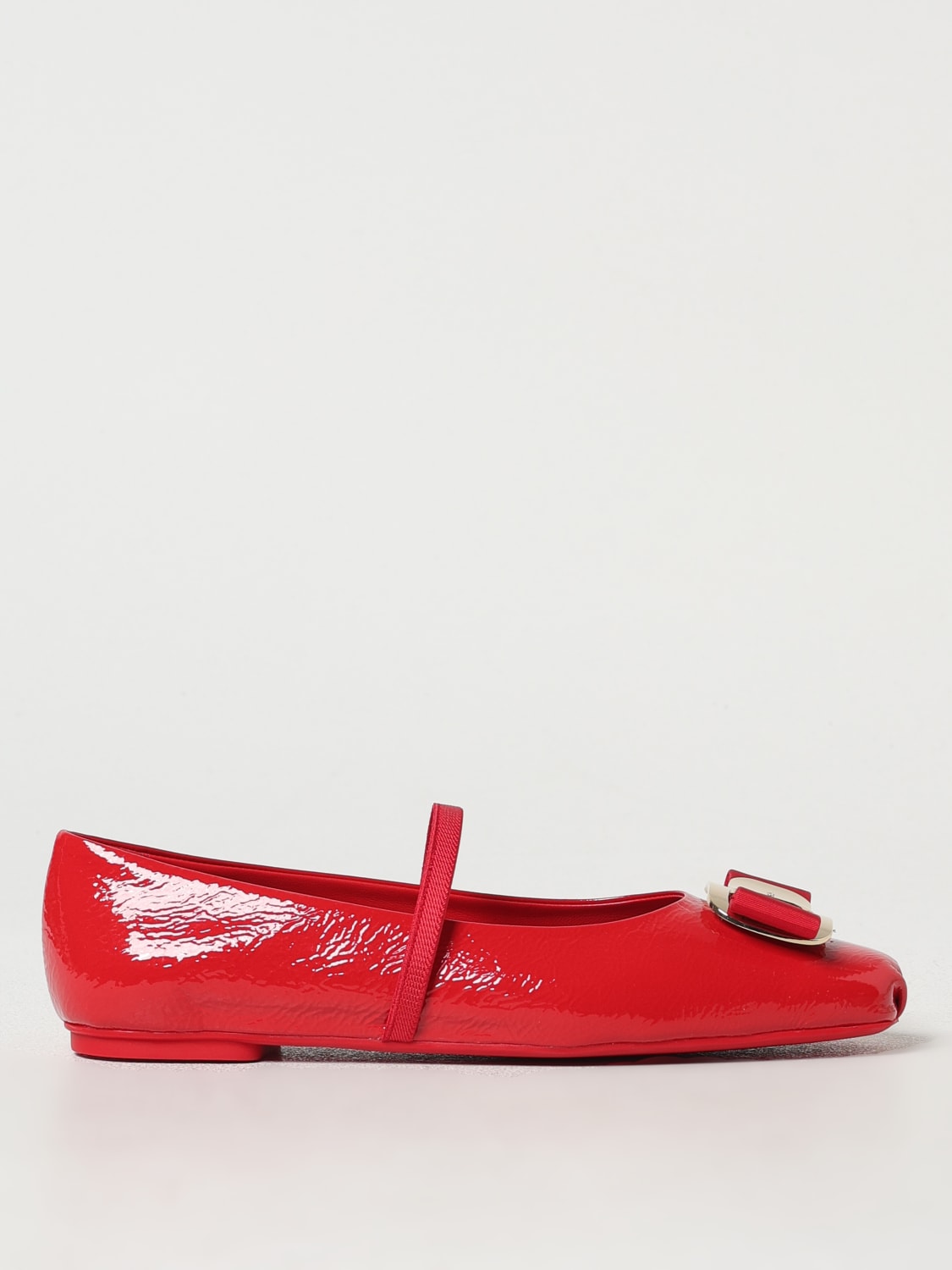フラットシューズ FERRAGAMO Woman Ballet flats Red 0781749 RED FERRAGAMO: Ballet flats woman - Red | Ferragamo ballet flats