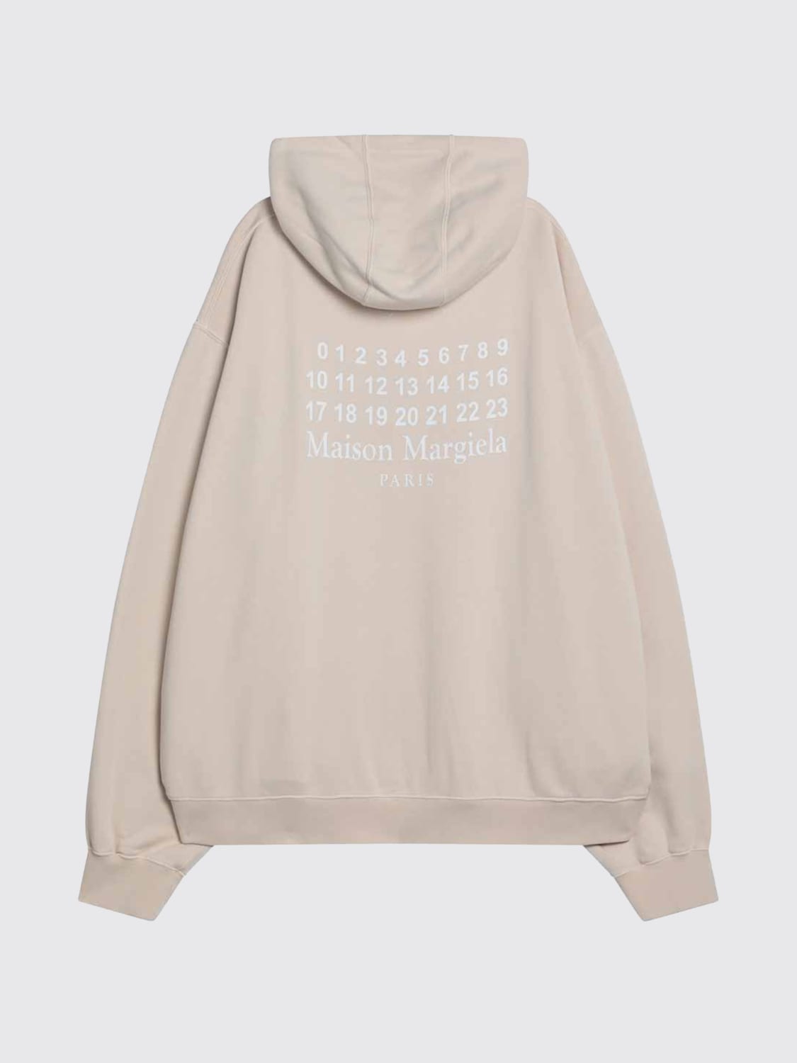 MAISON MARGIELA FELPA: Felpa con cappuccio over Maison Margiela, Ecru - Img 2
