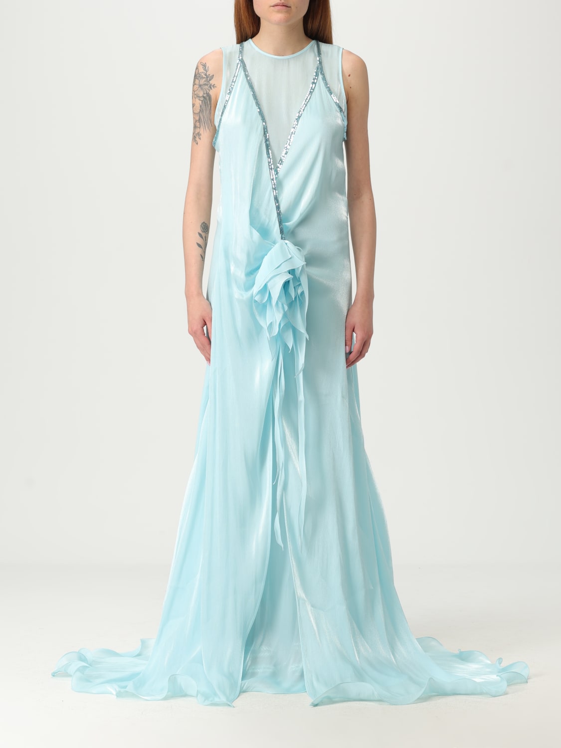 GENNY KLEID: Kleider damen Genny, Hellblau - Img 1