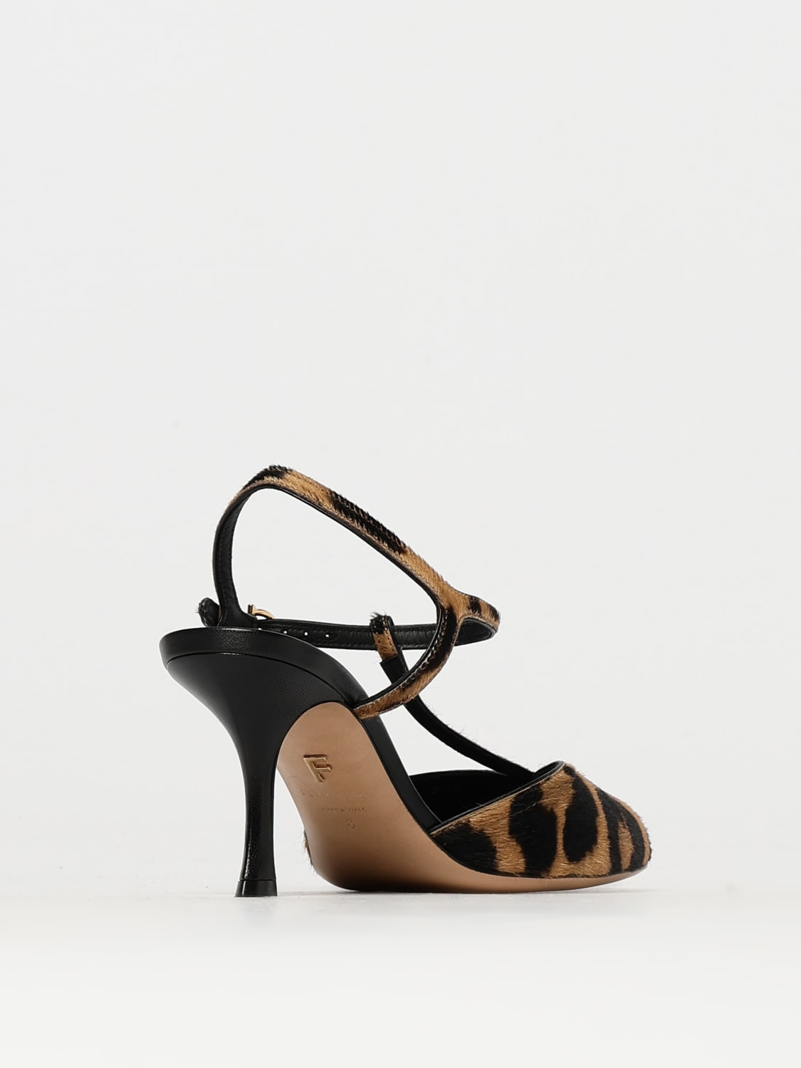 FERRAGAMO SANDALI CON TACCO: Sandalo Ferragamo in cavallino animalier , Nero - Img 3