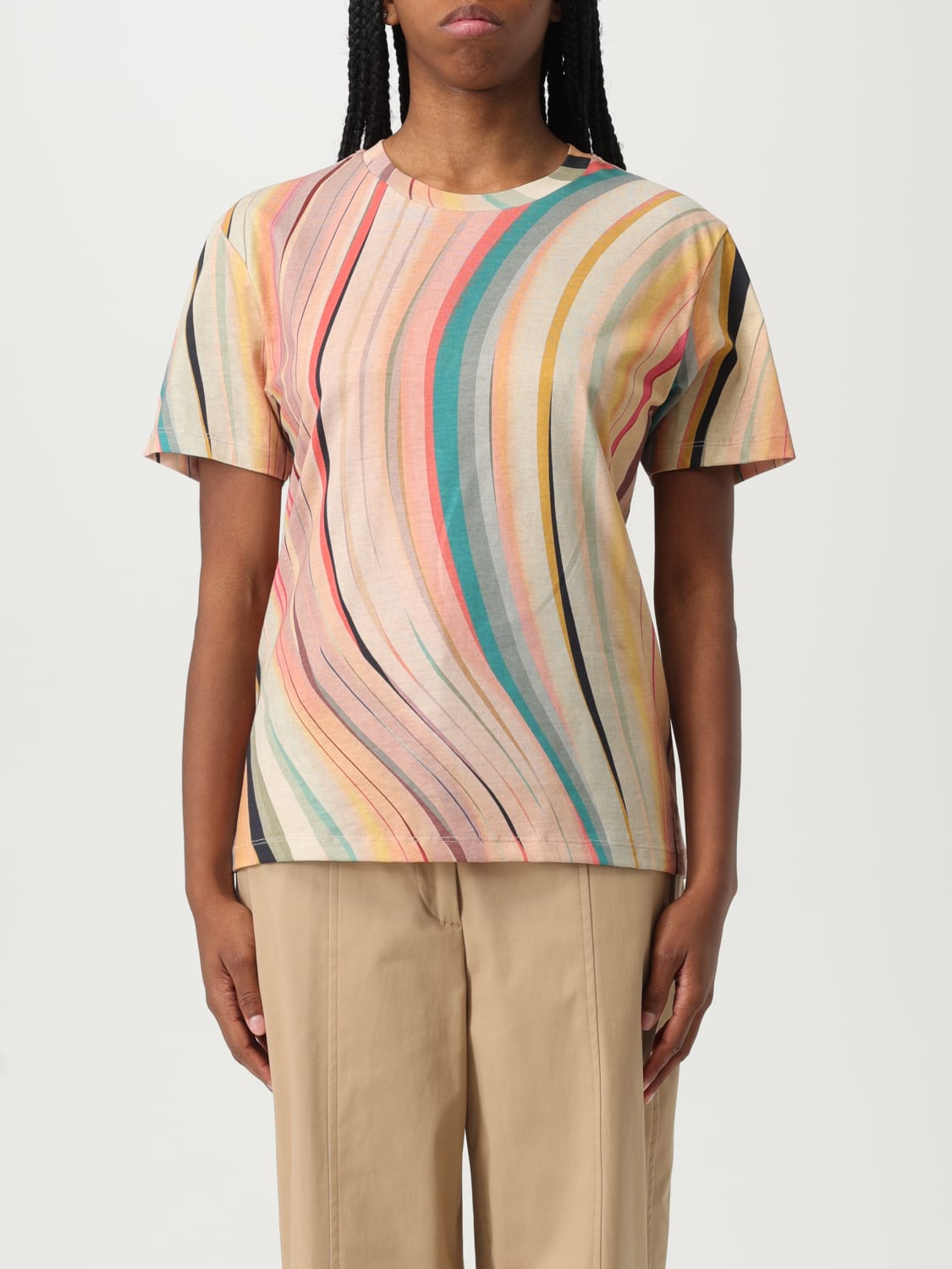 PS PAUL SMITH T-SHIRT: T-shirt woman Ps Paul Smith, Multicolor - Img 1