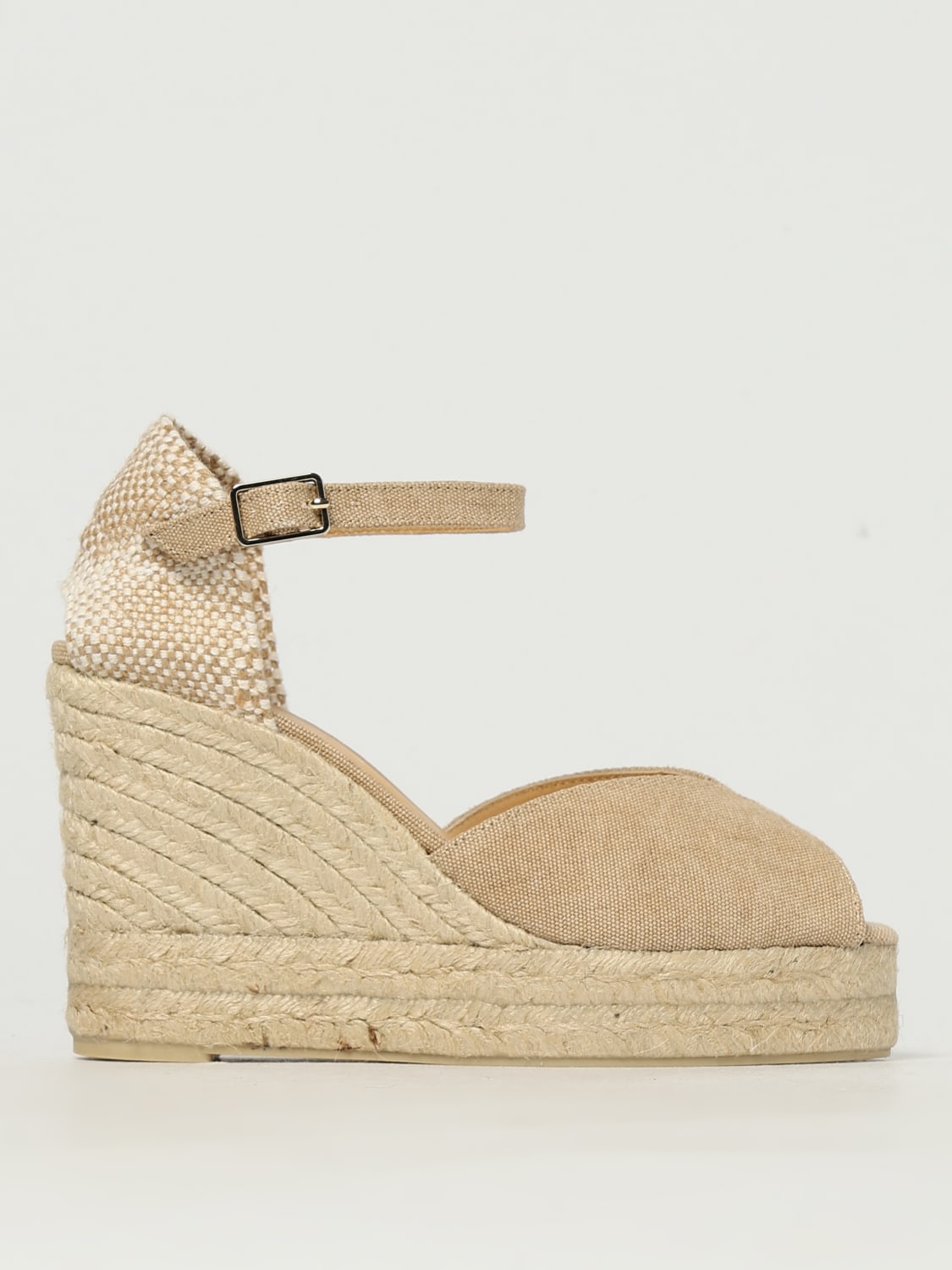 CASTAÑER SANDALEN MIT ABSATZ: Espadrilles damen CastaÑer, Beige - Img 1