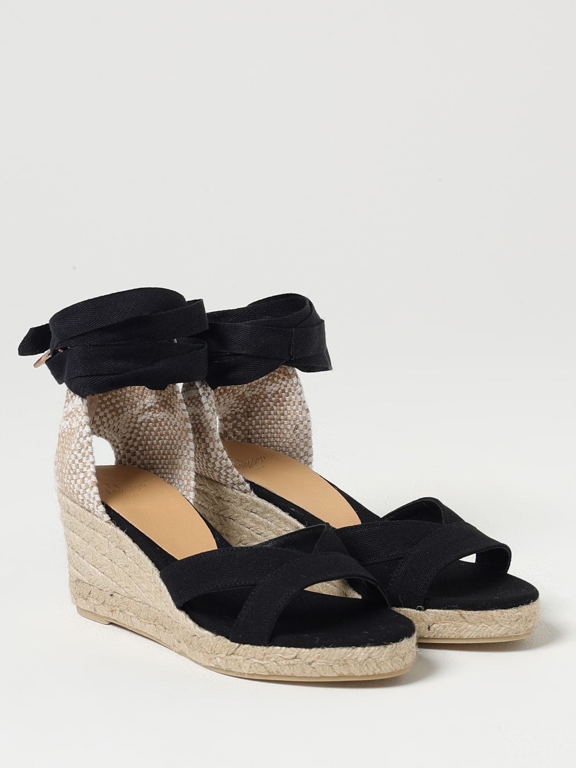CASTAÑER HEELED SANDAL: Espadrilles woman CastaÑer, Black - Img 2