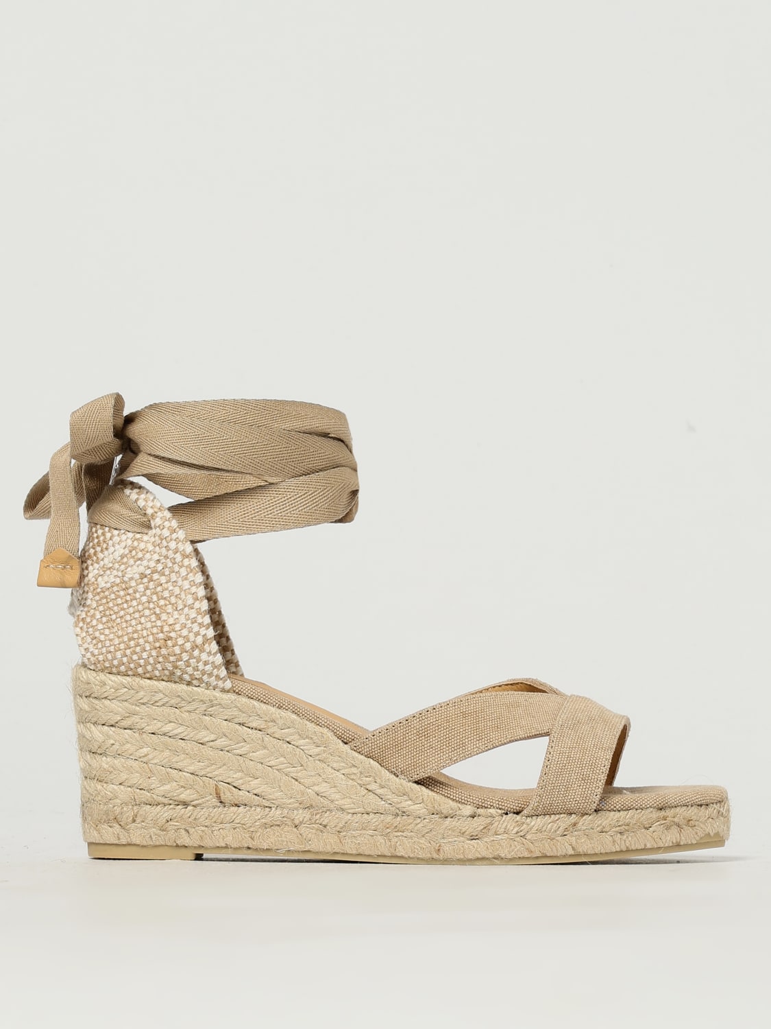 CASTAÑER HEELED SANDAL: Espadrilles woman CastaÑer, Beige - Img 1