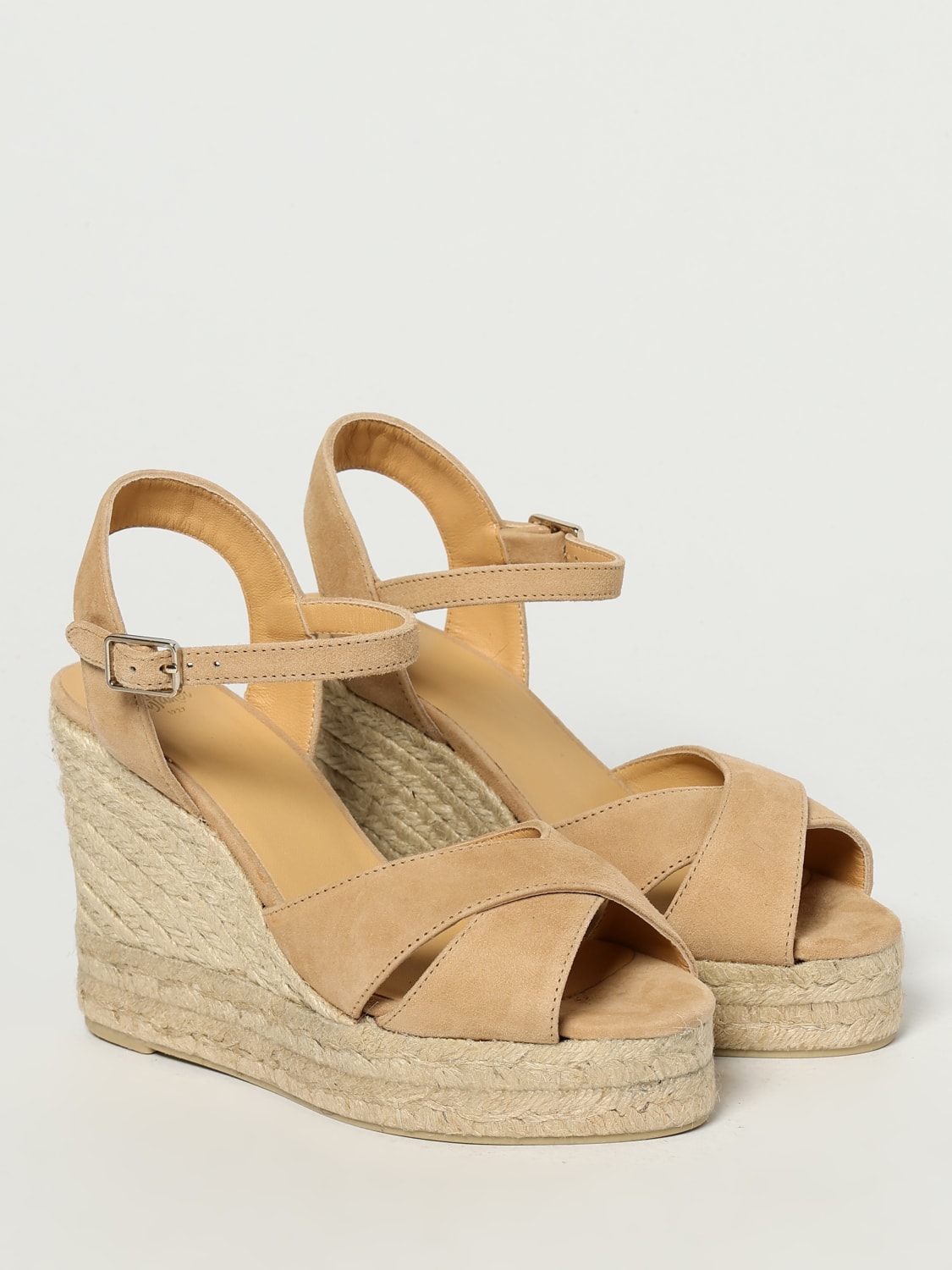 CASTAÑER HEELED SANDAL: Espadrilles woman CastaÑer, Brown - Img 2