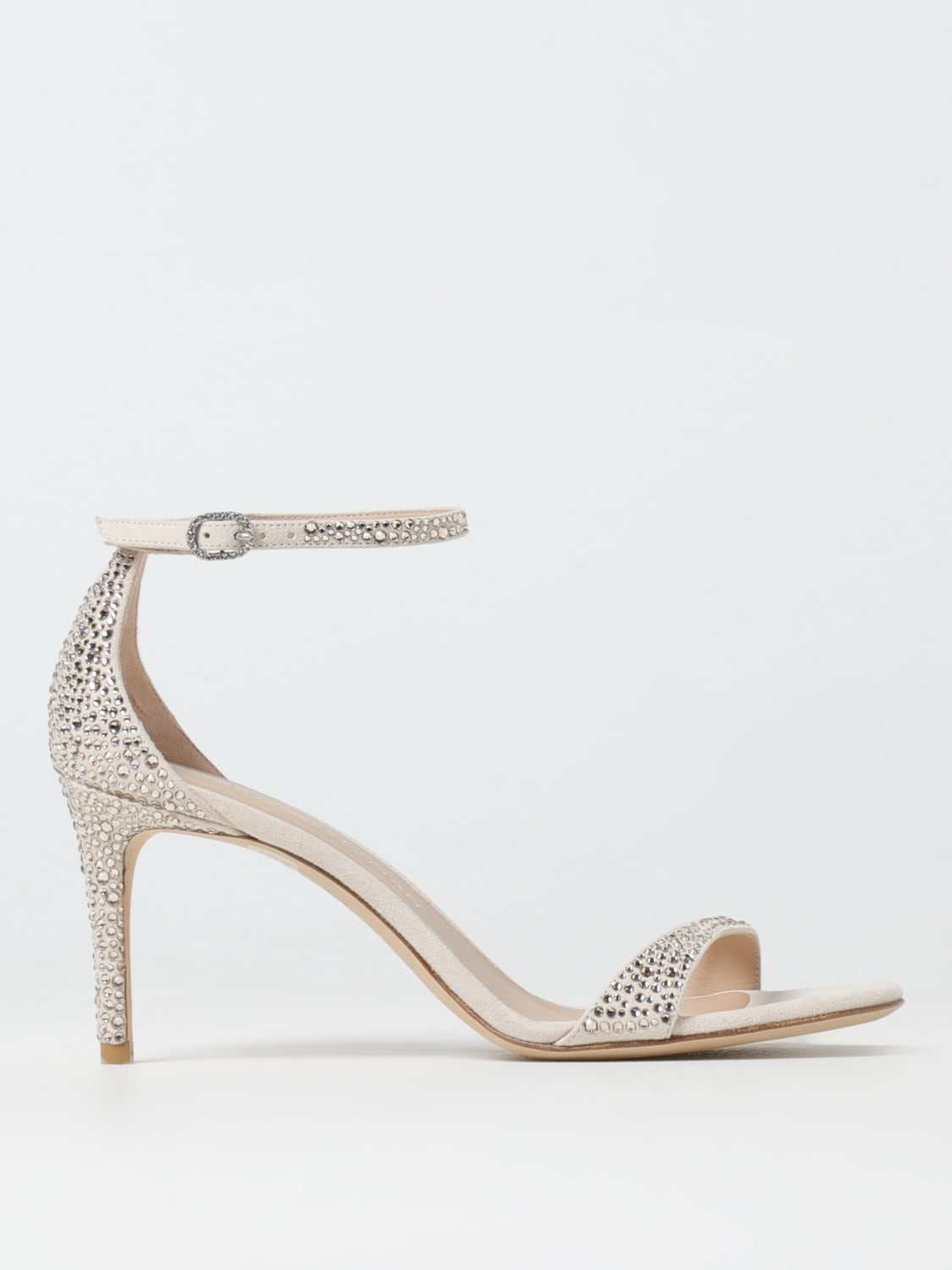 STUART WEITZMAN HEELED SANDAL: Heeled sandals woman Stuart Weitzman, Silver - Img 1