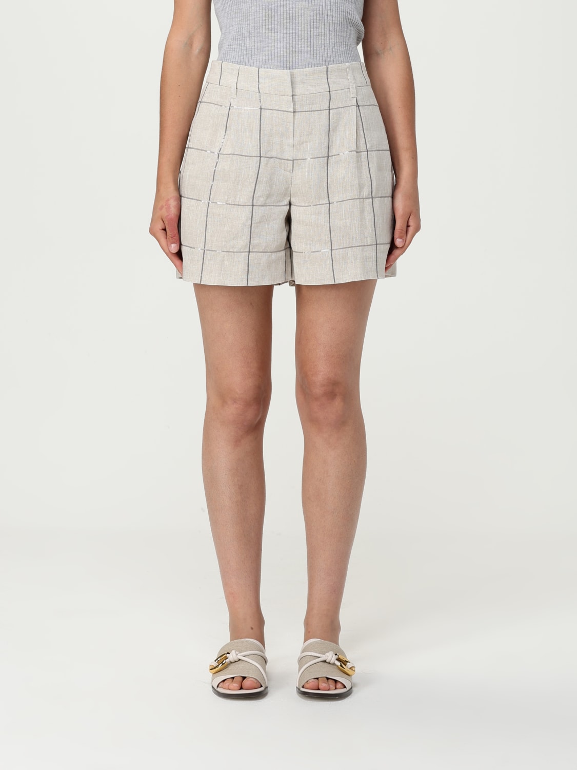 BRUNELLO CUCINELLI Woman Short Beige MM633EP999 C200