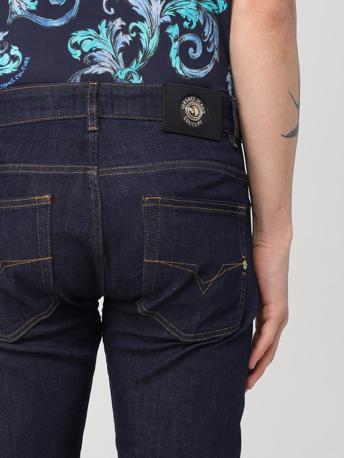 VERSACE JEANS COUTURE JEANS: Hose herren Versace Jeans Couture, Blau - Img 3