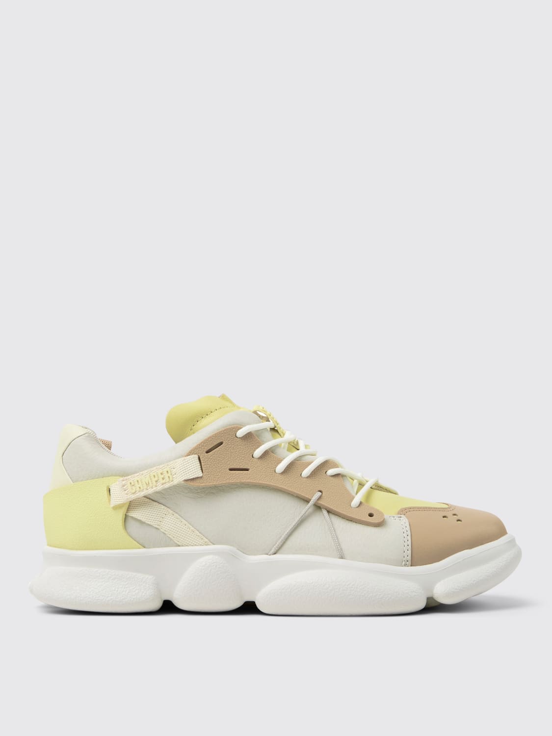 CAMPER SNEAKERS: Sneakers Twins Camper in pelle e tessuto riciclato , Fantasia - Img 1