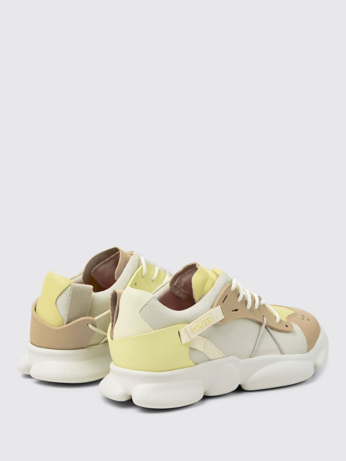 CAMPER SNEAKERS: Sneakers Twins Camper in pelle e tessuto riciclato , Fantasia - Img 4