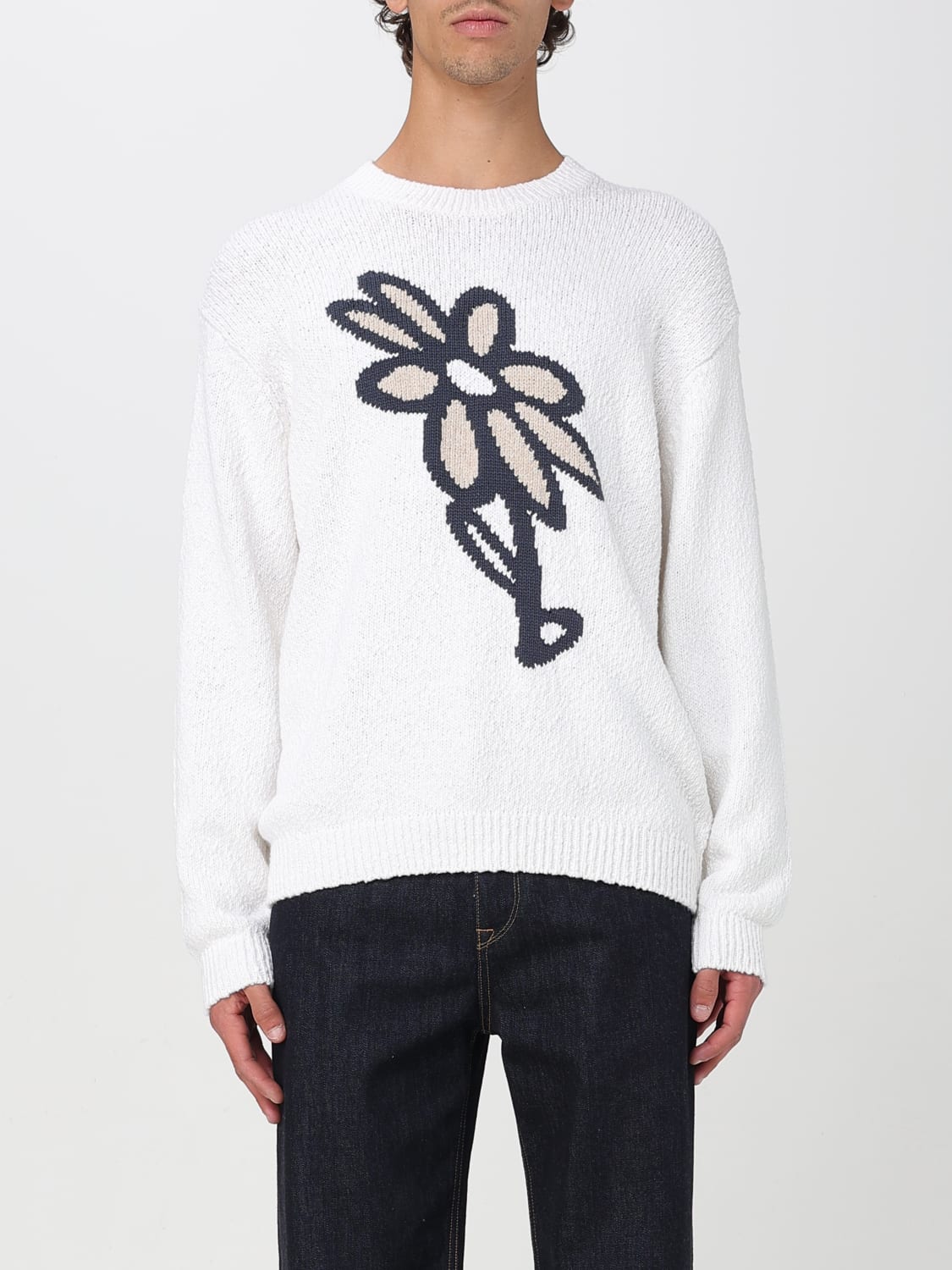 MAISON KITSUNÉ 毛衣: 毛衣 男士 Maison KitsunÉ, 白色 - Img 1