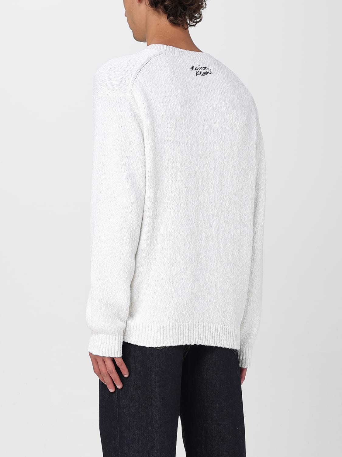 MAISON KITSUNÉ 毛衣: 毛衣 男士 Maison KitsunÉ, 白色 - Img 2