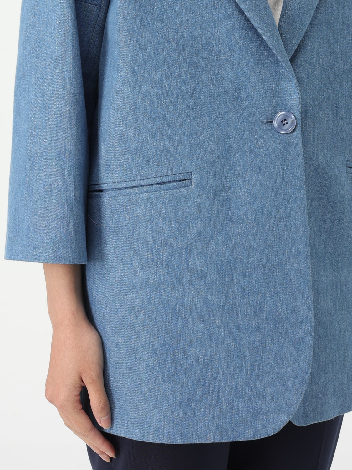 アウターその他 TAGLIATORE Woman Blazer Blue JNAYADE10L750026 I1234 TAGLIATORE: Blazer woman - Blue | Tagliatore blazer