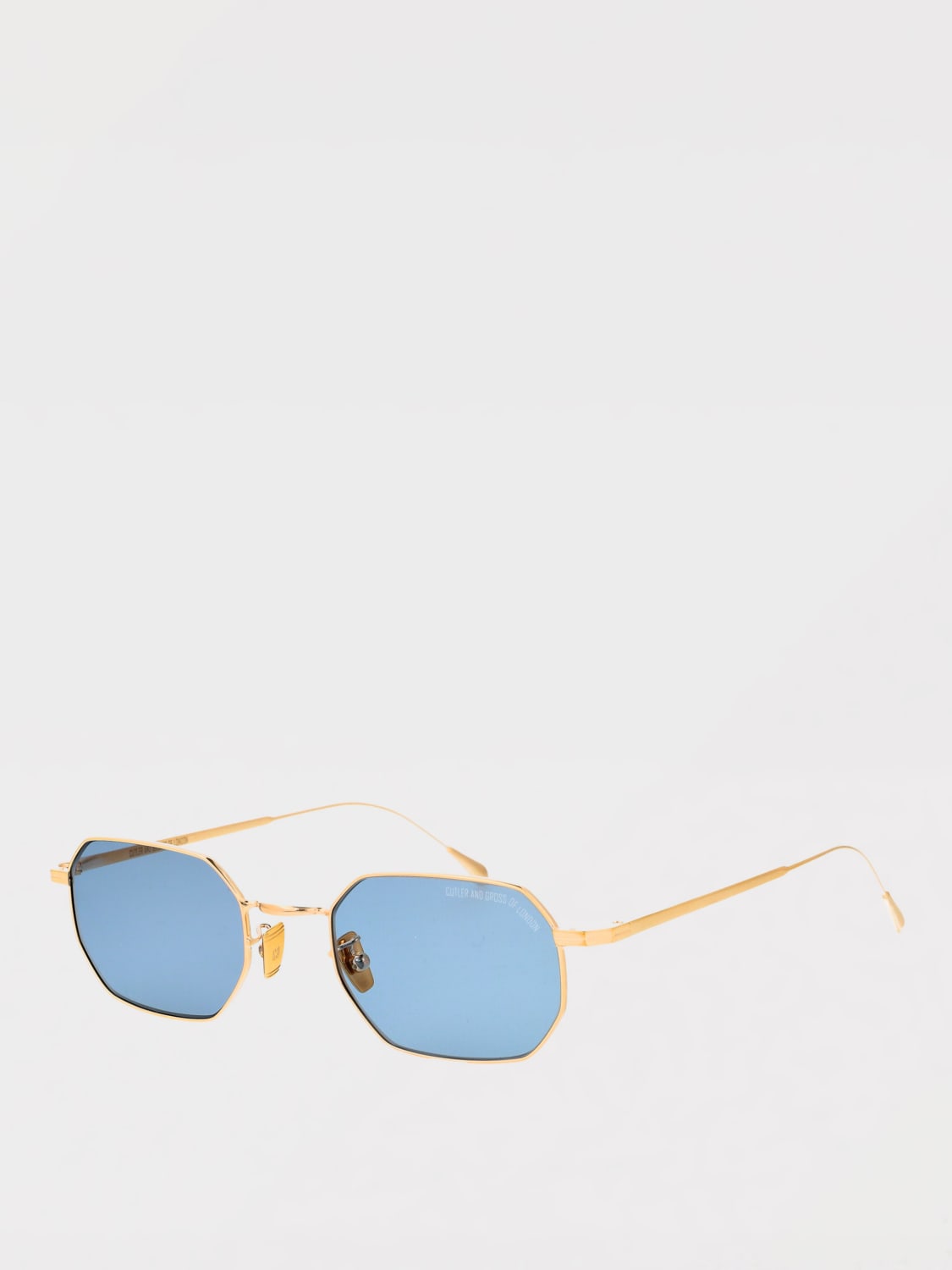 CUTLER & GROSS OCCHIALI DA SOLE: Occhiali da sole 0005 Cutler & Gross in metallo placcato oro , Oro - Img 2