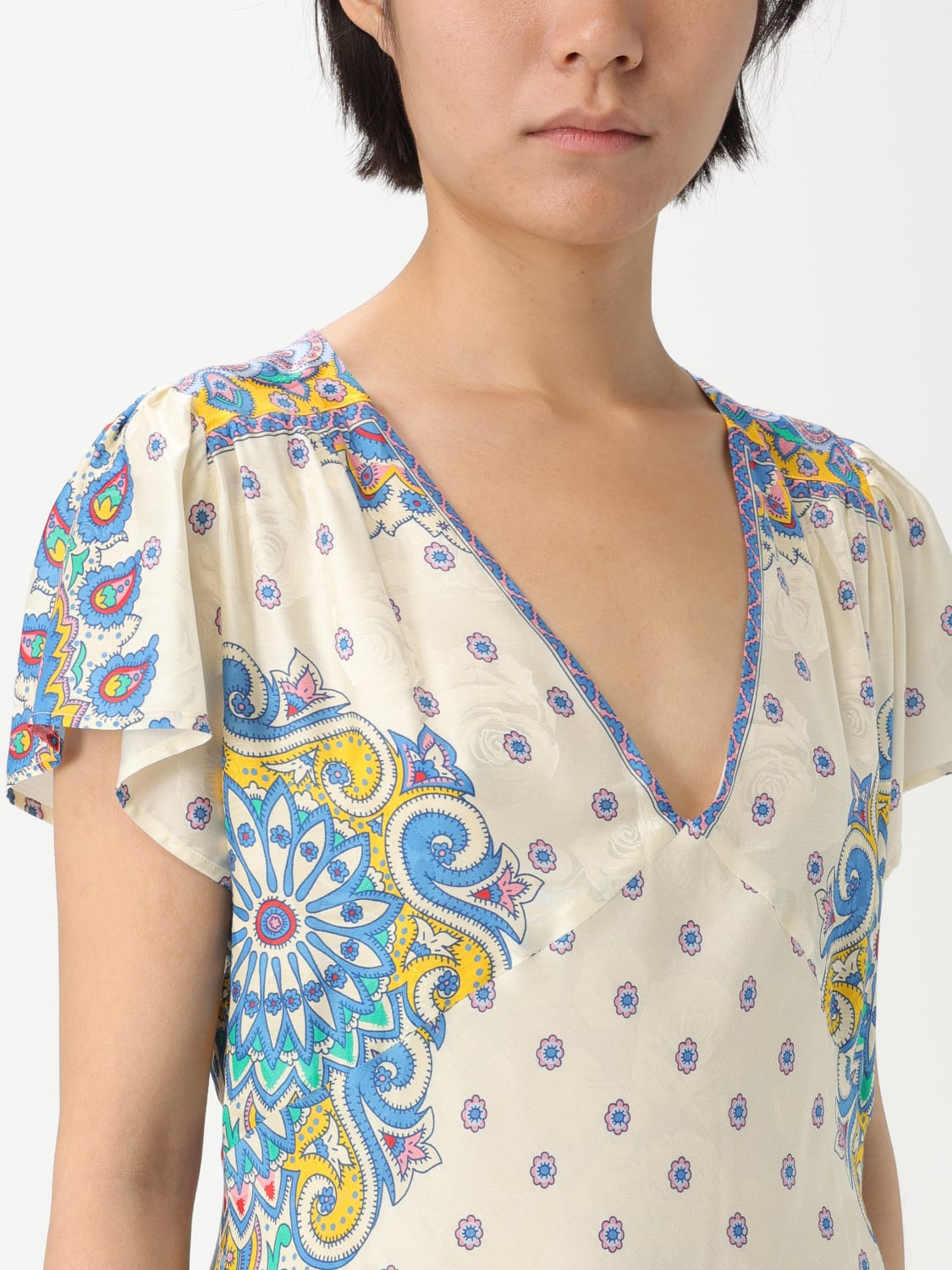 ETRO: Dress woman - Beige | Etro dress WRHA0299AV618 online