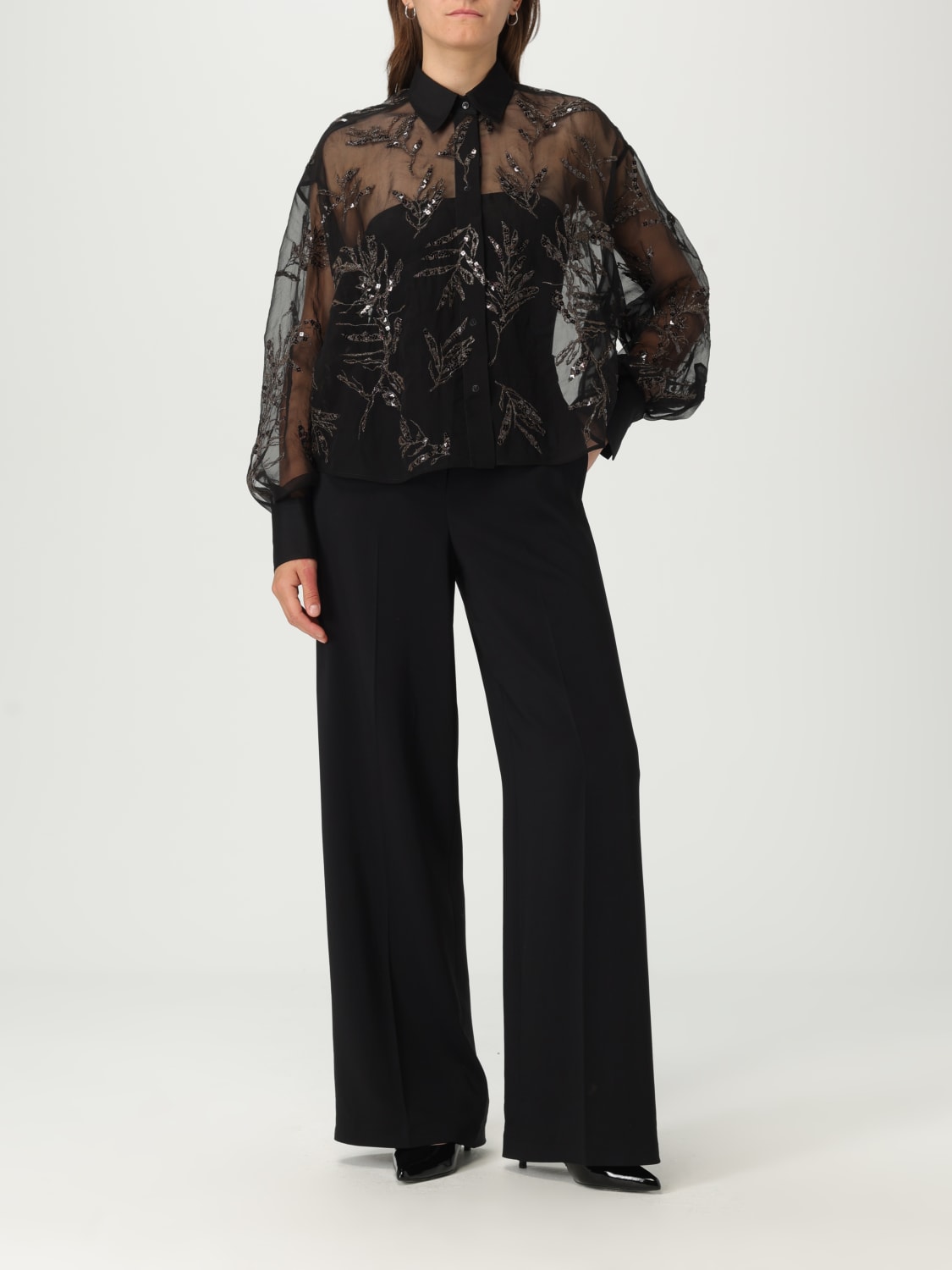 BRUNELLO CUCINELLI: Shirt woman - Black | Brunello Cucinelli