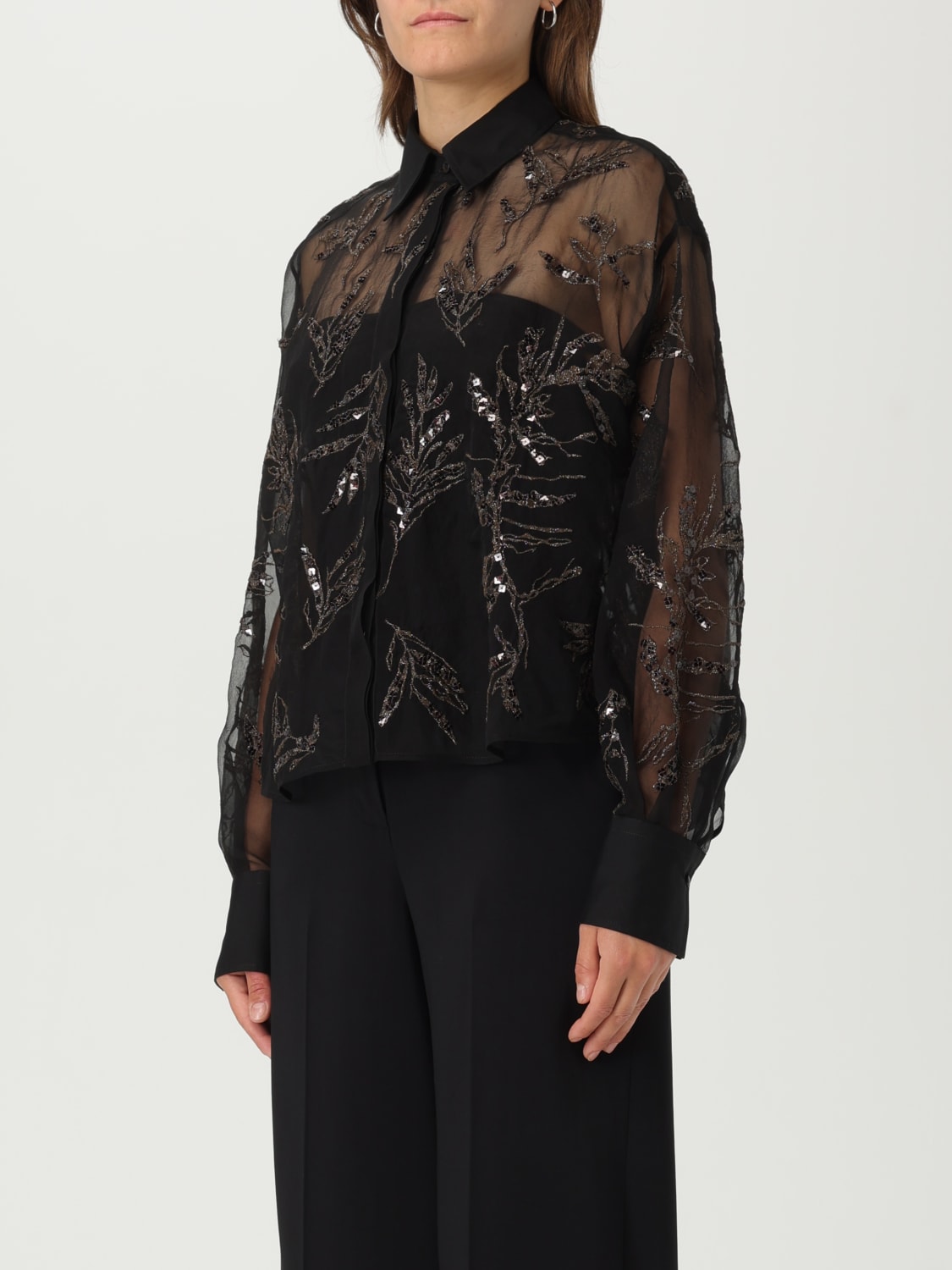 BRUNELLO CUCINELLI: Shirt woman - Black | Brunello Cucinelli