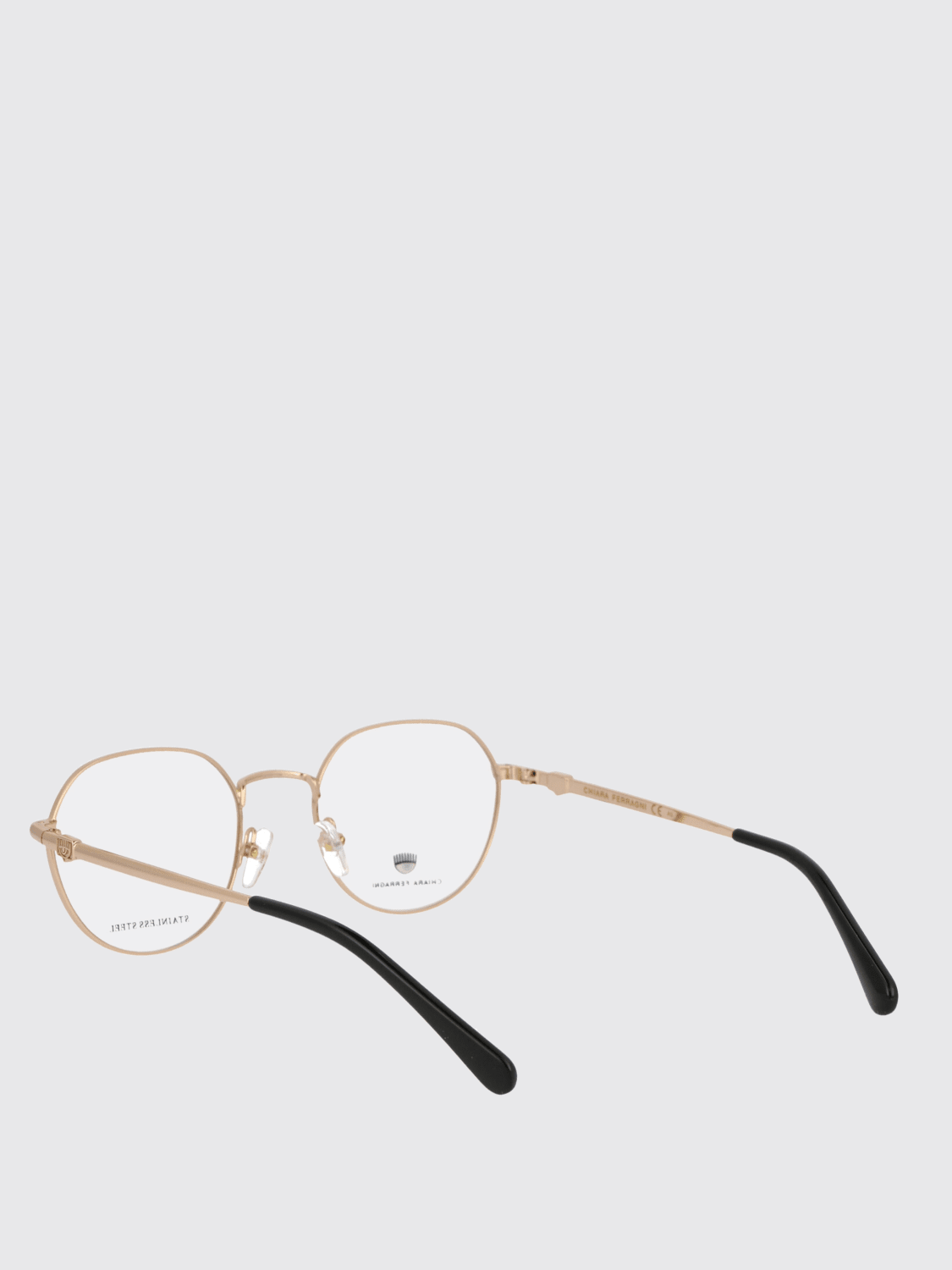 CHIARA FERRAGNI OPTICAL FRAMES: Optical frames woman Chiara Ferragni, Gold - Img 3