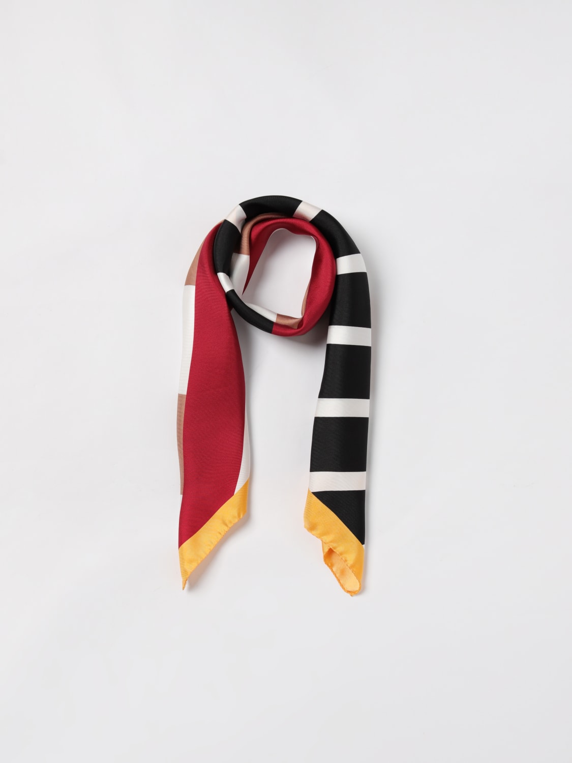 スカーフ COCCINELLE Woman Neck scarf Black E7SKV380101 M25 COCCINELLE: Neck scarf woman - Black | Coccinelle neck scarf