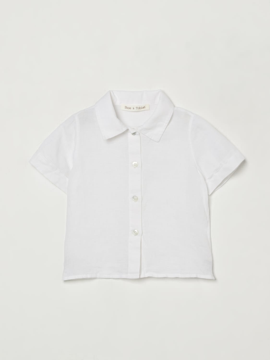 ZHOE & TOBIAH SHIRT: Shirt kids Zhoe & Tobiah, White - Img 1
