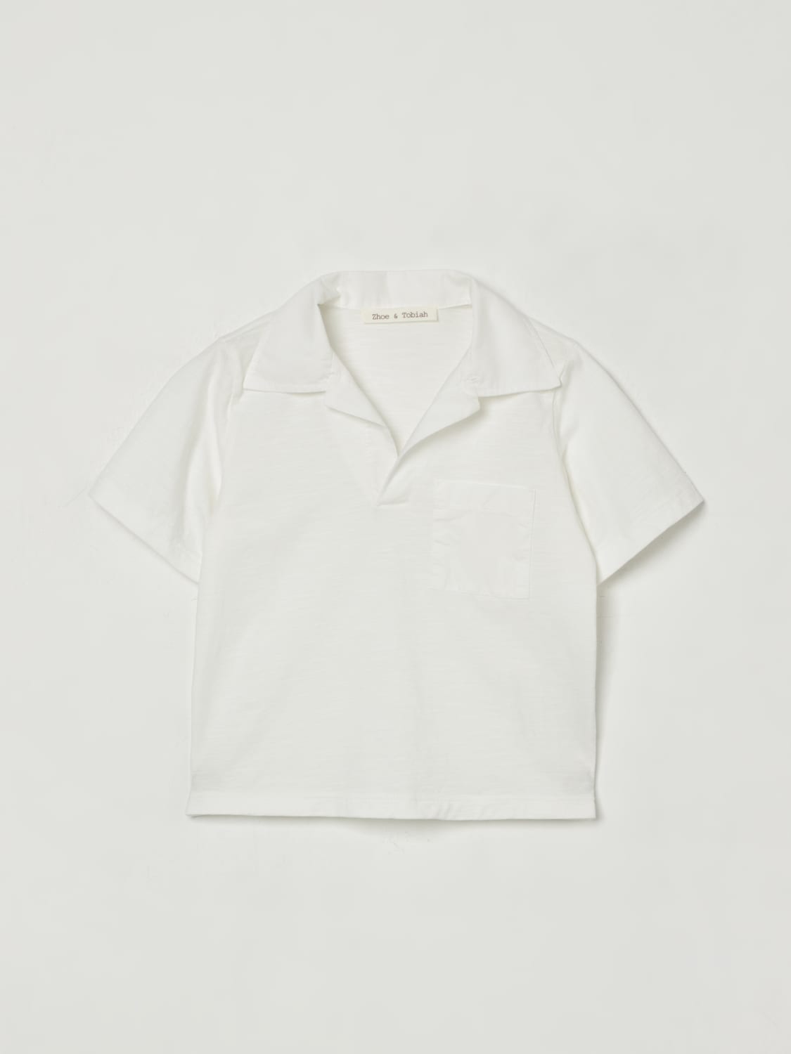 ZHOE & TOBIAH T-SHIRT: T-shirt kids Zhoe & Tobiah, White - Img 1