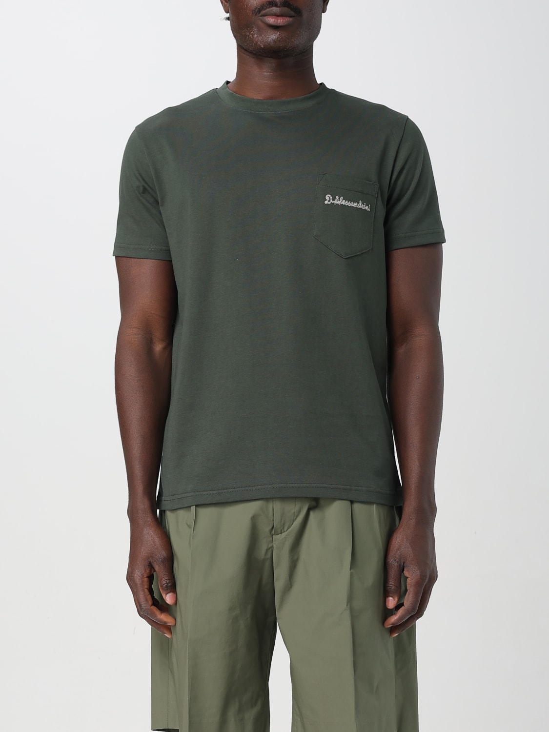 DANIELE ALESSANDRINI T-SHIRT: T-shirt basic Daniele Alessandrini, Militare - Img 1