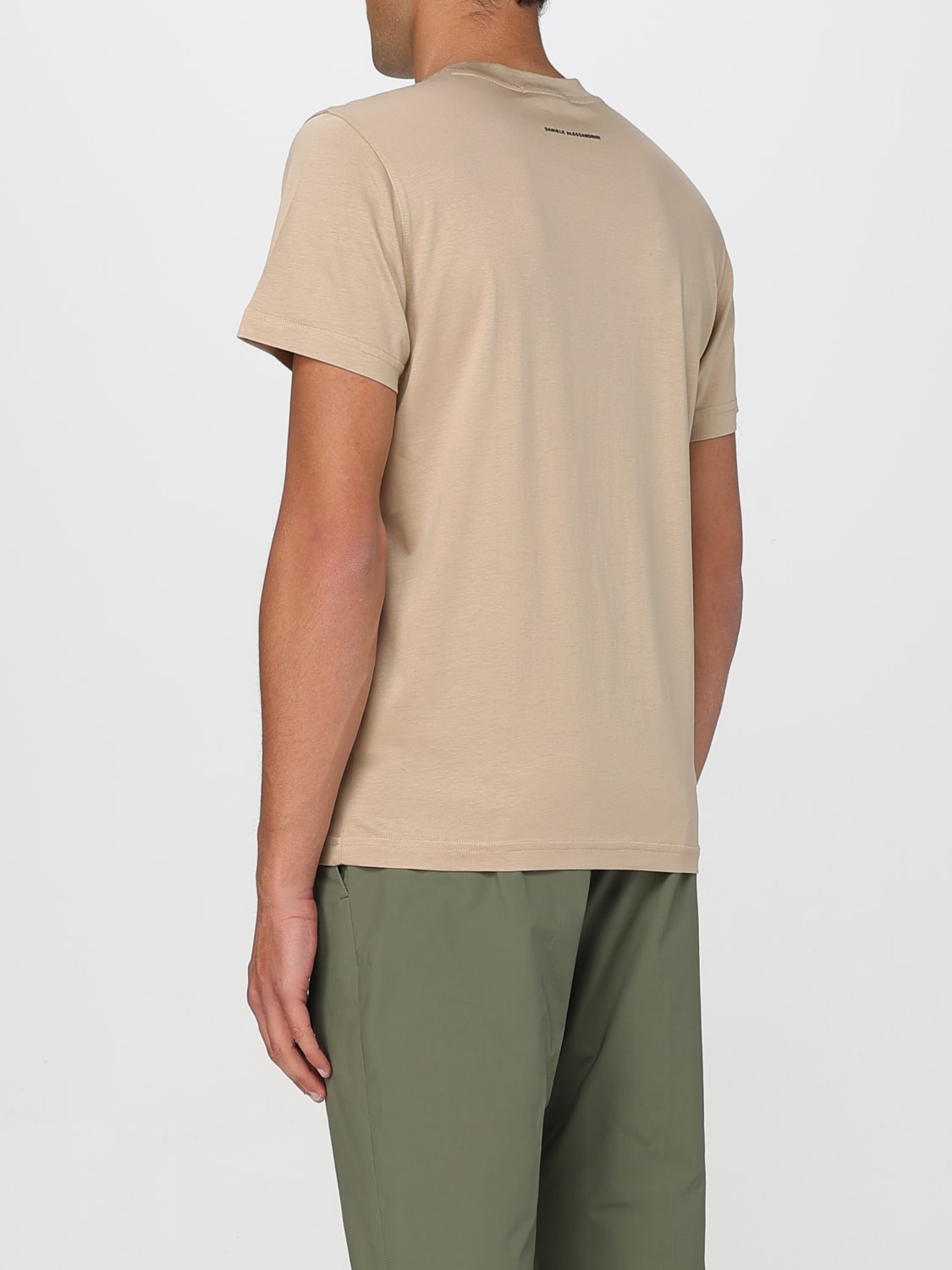 Tシャツ・カットソー DANIELE ALESSANDRINI Men T-shirt Camel DA1SS25T008 470 DANIELE ALESSANDRINI: T-shirt men - Camel | Daniele