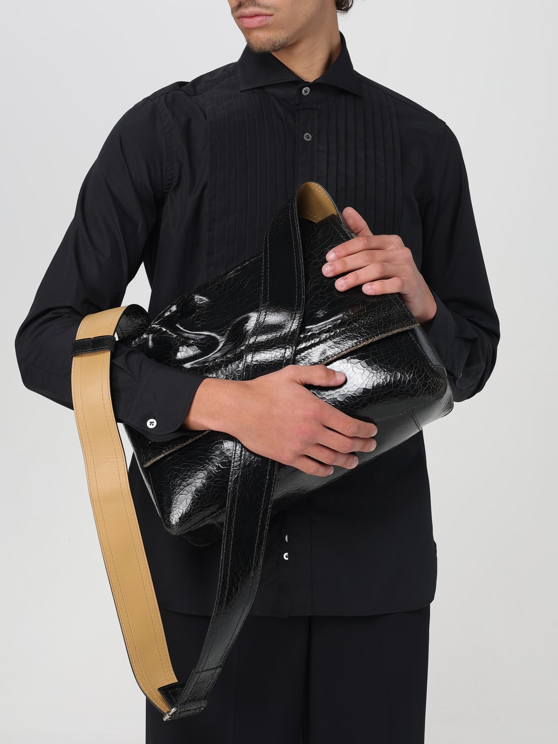 MCQUEEN SHOULDER BAG: Bags men McQueen, Black - Img 2