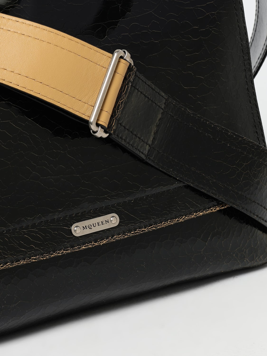 MCQUEEN SHOULDER BAG: Bags men McQueen, Black - Img 4