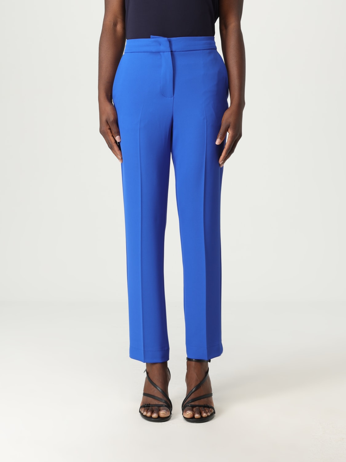 パンツ KAOS Woman Pants Blue RP1MR083 3001 KAOS: Pants woman - Blue | Kaos pants RP1MR083 online at