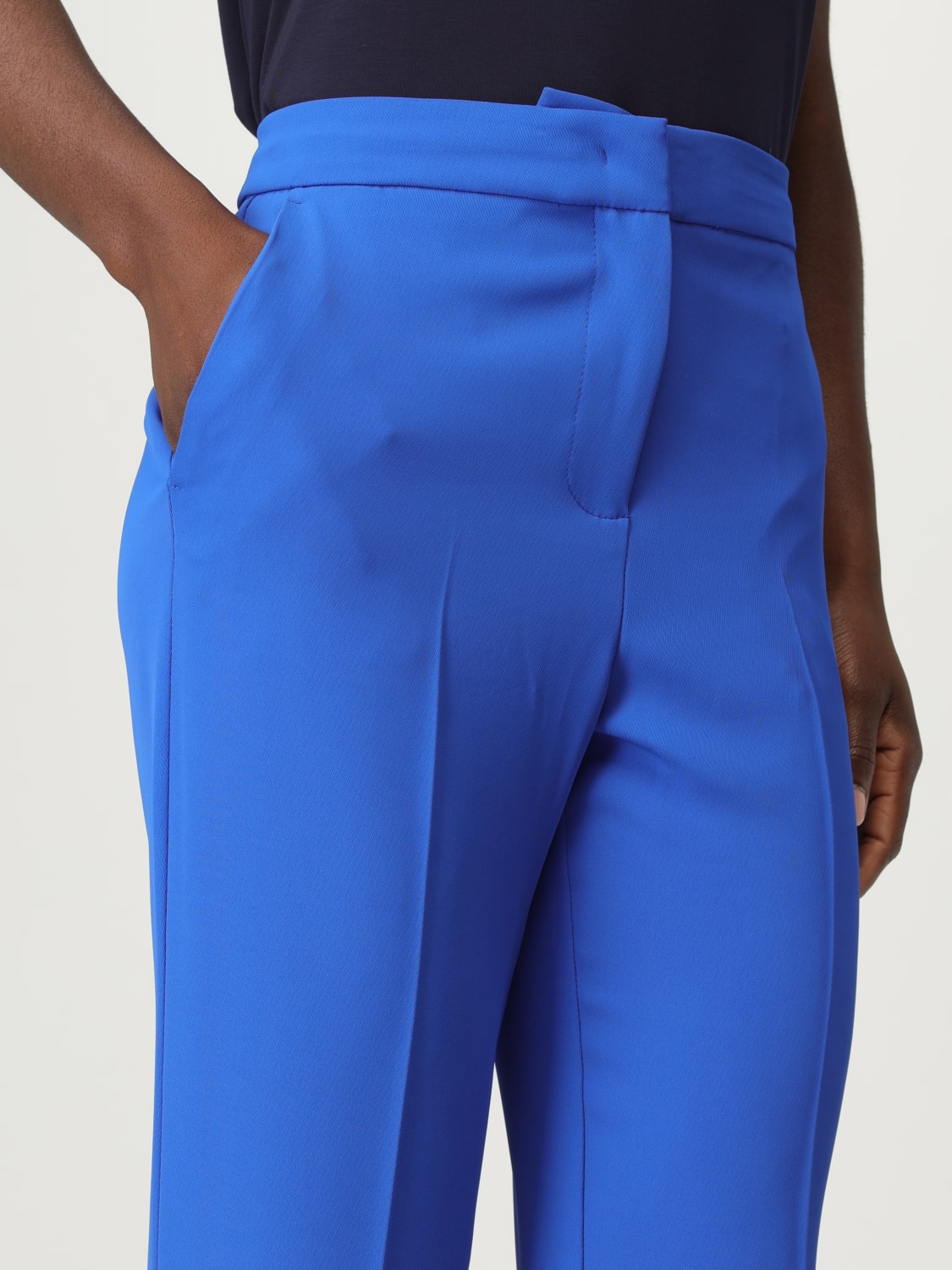 パンツ KAOS Woman Pants Blue RP1MR083 3001 KAOS: Pants woman - Blue | Kaos pants RP1MR083 online at