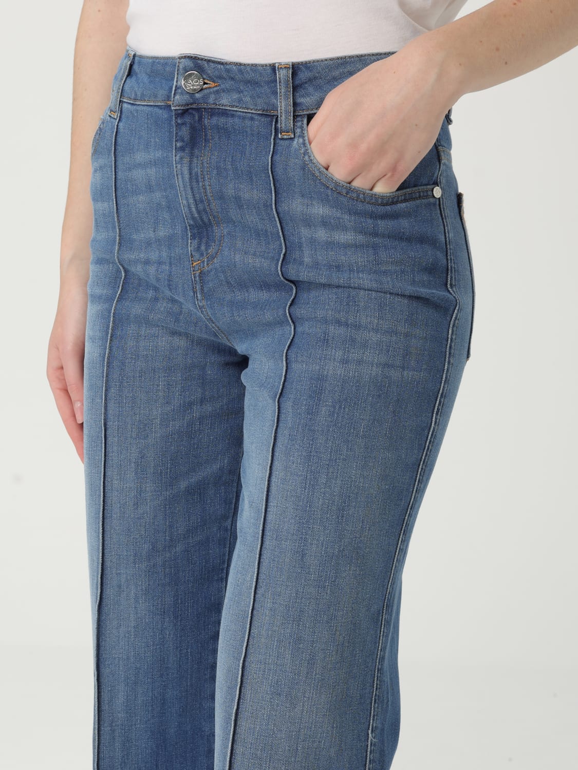 デニム・ジーパン KAOS Woman Jeans Denim RP6MG015 3019 KAOS: Jeans woman - Denim | Kaos jeans RP6MG015 online at