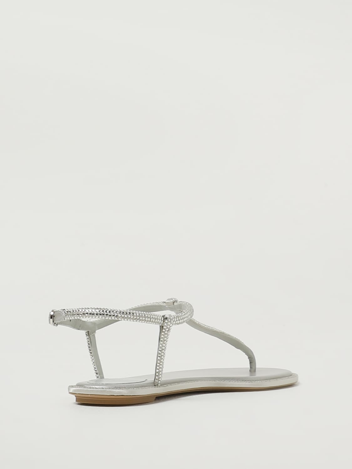 RENE CAOVILLA FLAT SANDALS: Flat sandals woman Rene Caovilla, Silver - Img 3