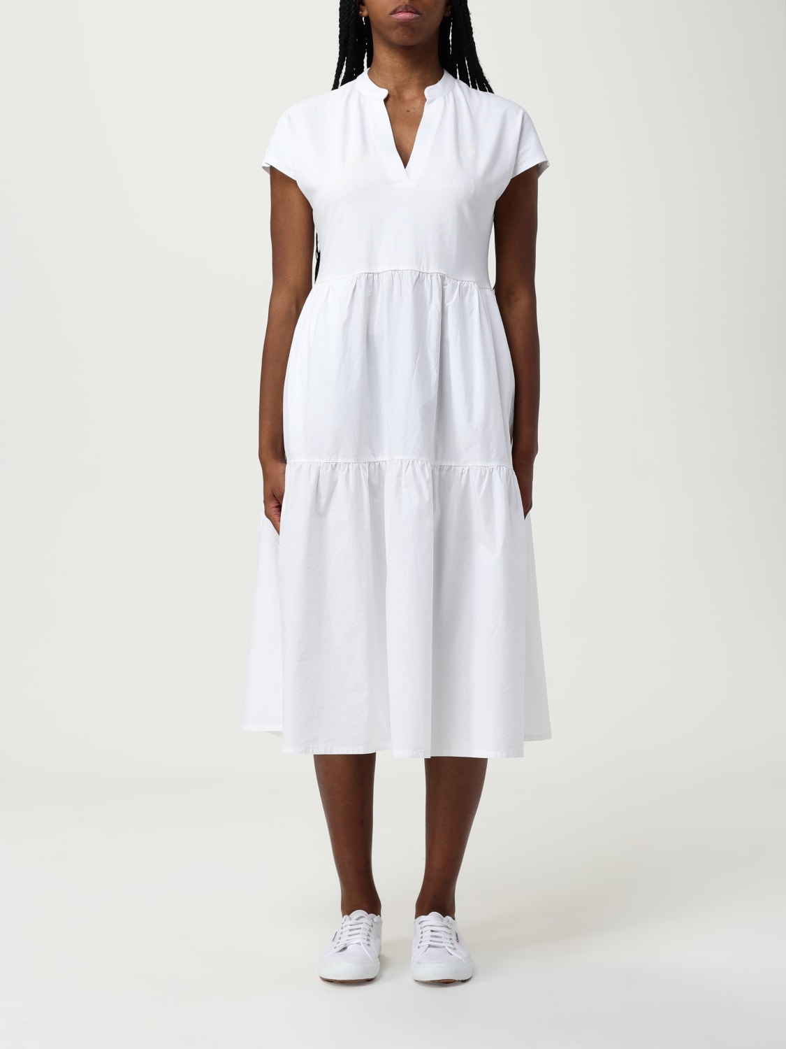 ワンピース SUN68 Woman Dress White T35222 31 SUN68: Dress woman - White | SUN68 dress T35222 online at