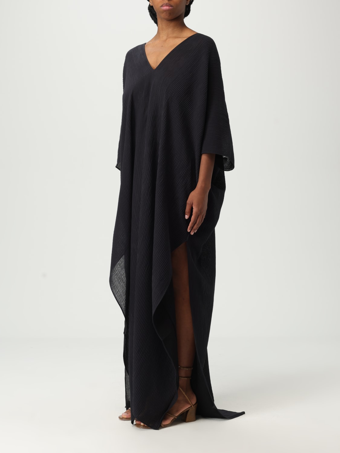TALLER MARMO DRESS: Wrap-skirt woman Taller Marmo, Black - Img 3