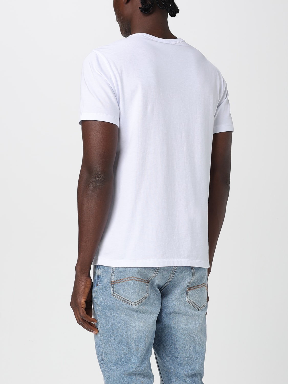 SUN68: Polo shirt men - White | SUN68 t-shirt T35101 online