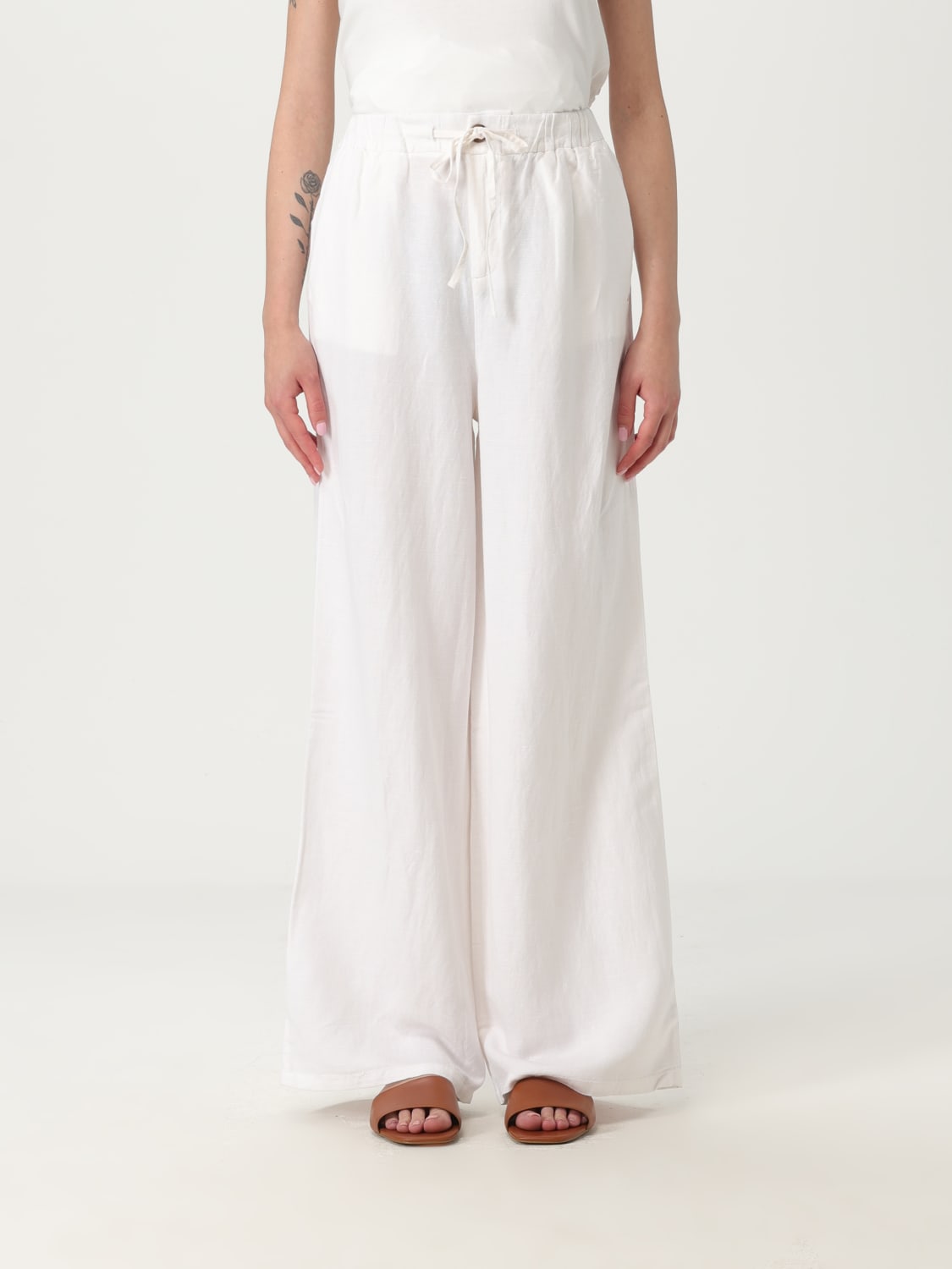 パンツ SUN68 Woman Pants White P35216 01 SUN68: Pants woman - White | SUN68 pants P35216 online at
