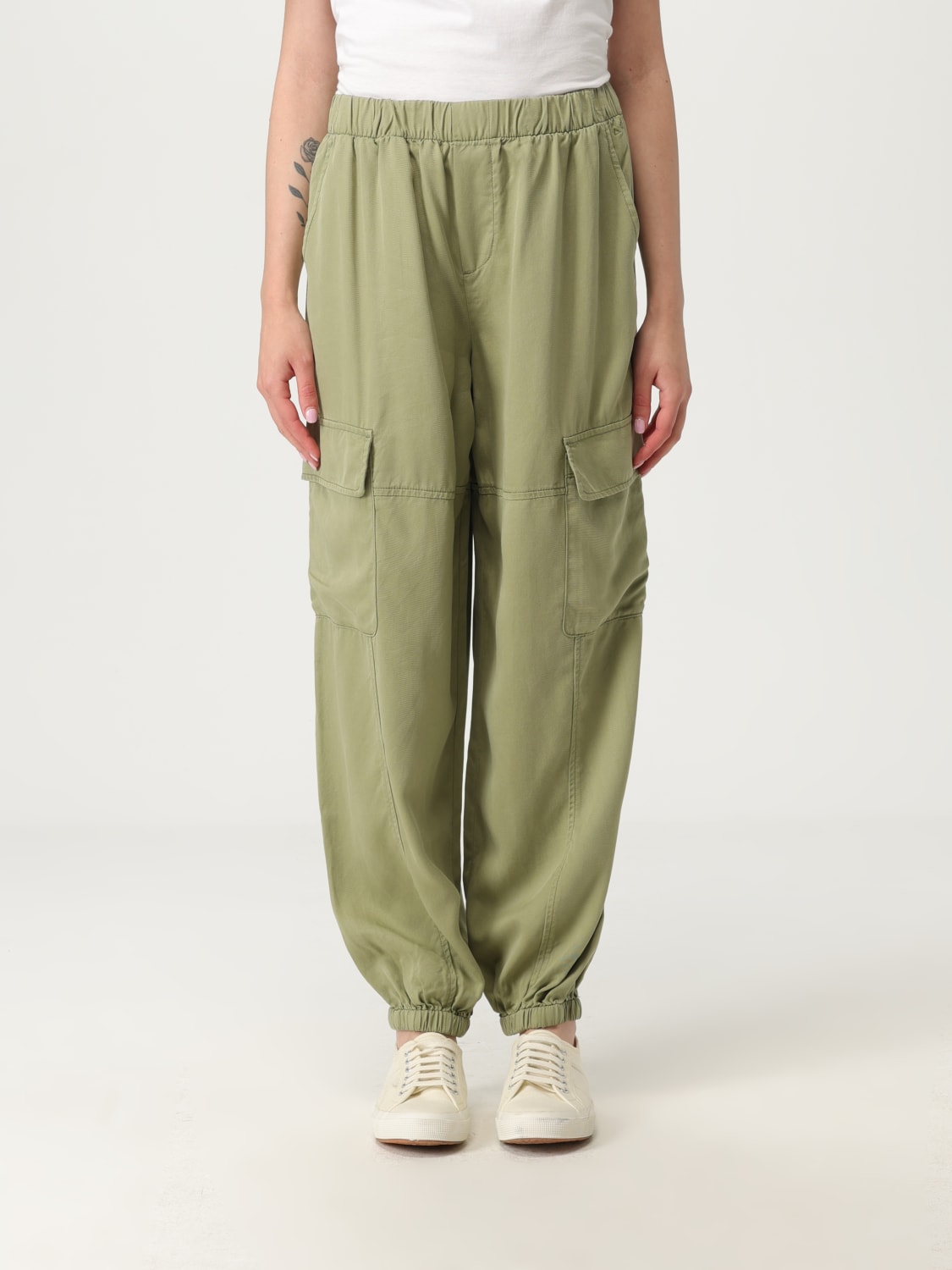 パンツ SUN68 Woman Pants Green P35205 84 SUN68: Pants woman - Green | SUN68 pants P35205 online at