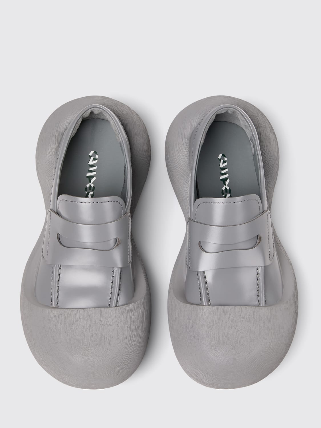 CAMPERLAB MOCASSINI: Mocassino Caramba CamperLab in pelle spazzolata ed EVA, Grigio - Img 4