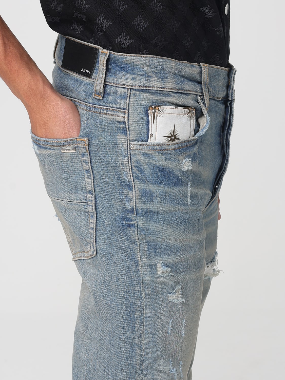 AMIRI JEANS: Jeans men Amiri, Denim - Img 4
