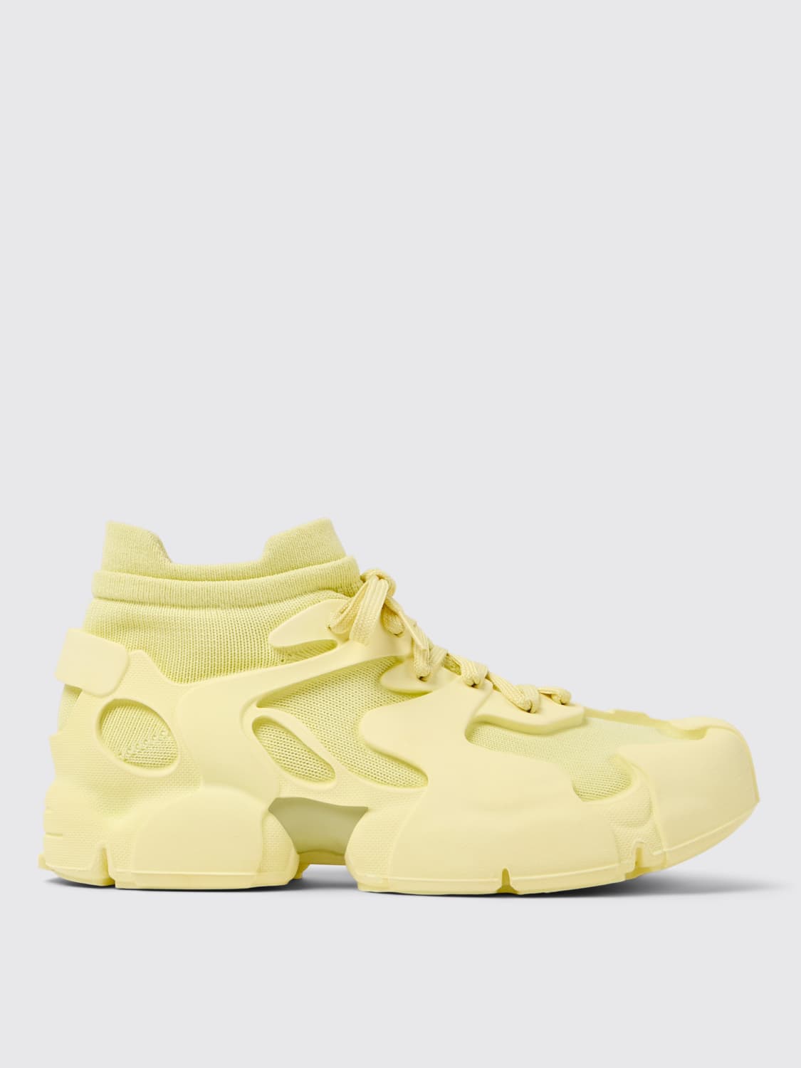 CAMPERLAB SNEAKERS: Sneakers Tossu CamperLab in maglia 3D di PET riciclato , Giallo - Img 1