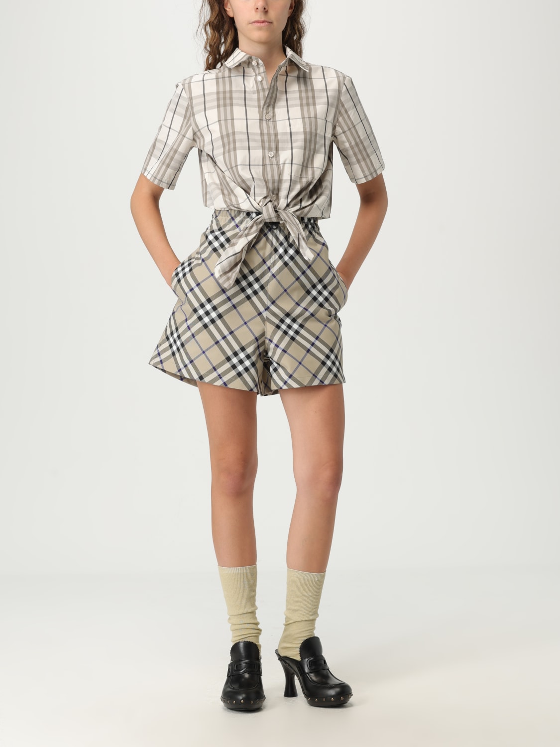 BURBERRY SHIRT: T-shirt woman Burberry, Beige - Img 2