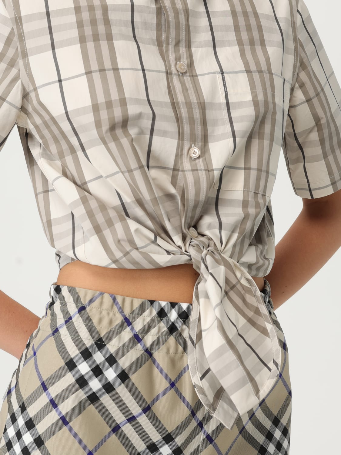 BURBERRY SHIRT: T-shirt woman Burberry, Beige - Img 5