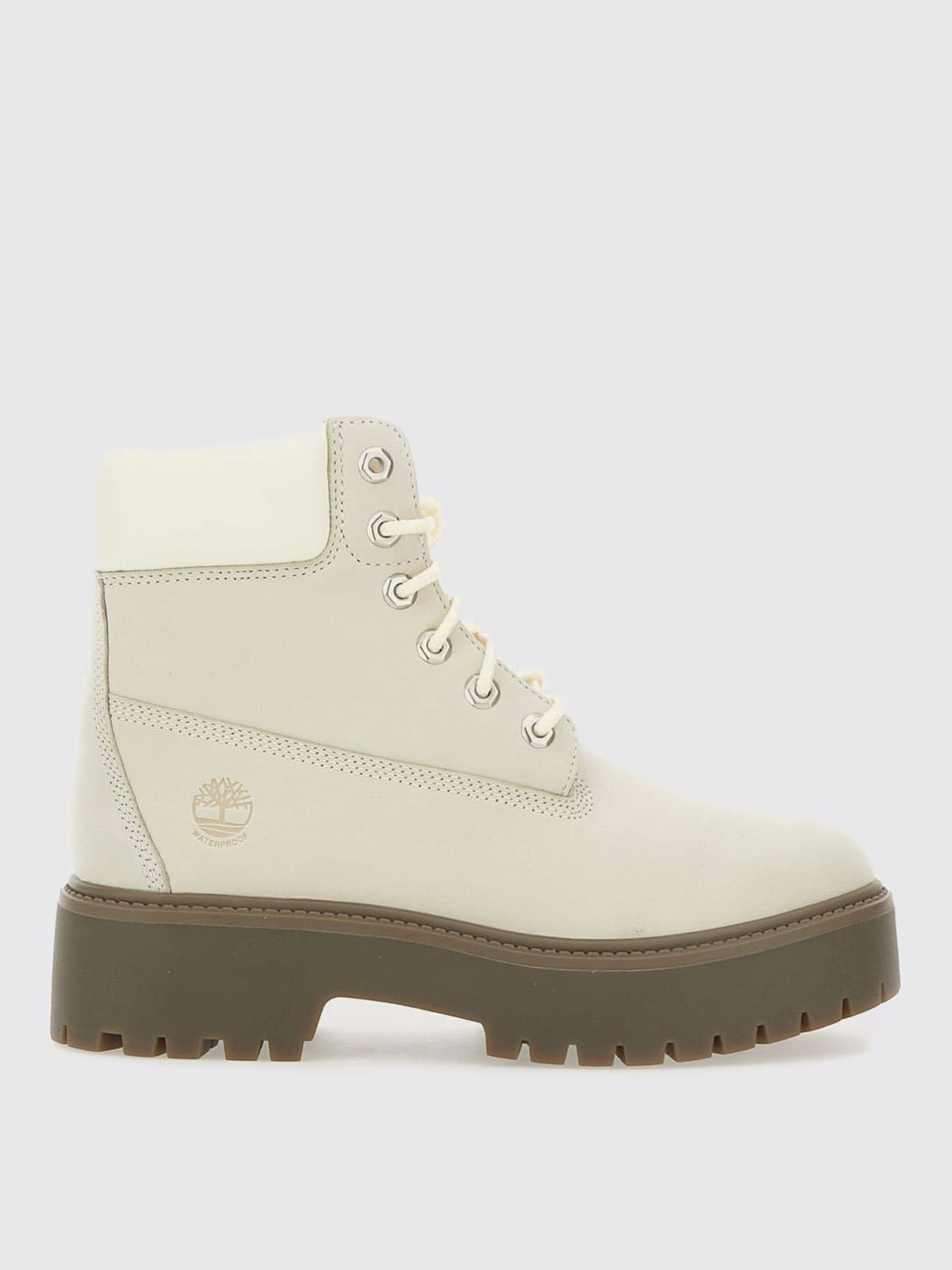 ショートブーツ・ブーティ TIMBERLAND Woman Flat ankle boots White TB0A2H3C EX41 TIMBERLAND: Flat ankle boots woman - White | Timberland