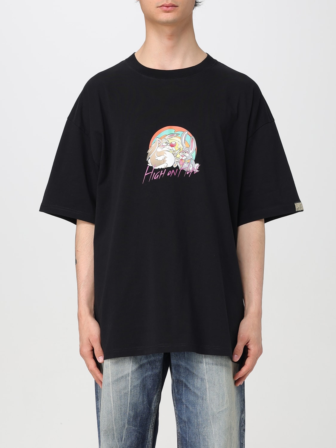 Tシャツ・カットソー MARTINE ROSE Men T-shirt Black 621JE03001H BLK Martine Rose Oversized Tee - Black High On Hope – Kith