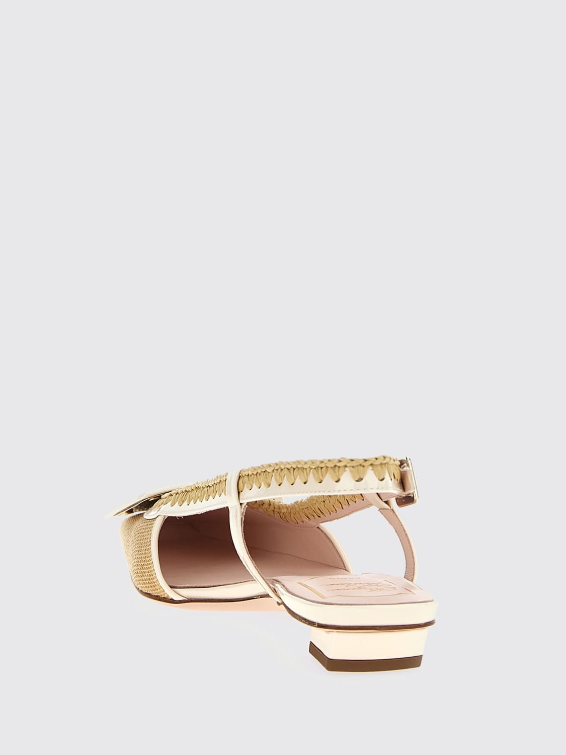 ROGER VIVIER: Flat shoes woman - Cream | Roger Vivier ballet