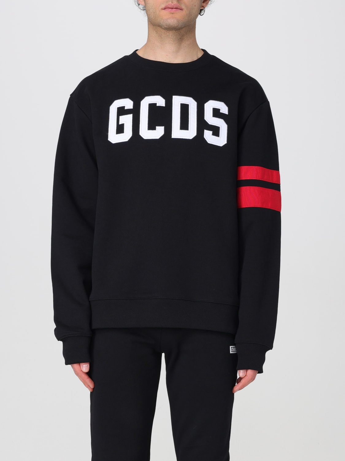 GCDS SWEATSHIRT: Sweater men GCDS, Black - Img 1