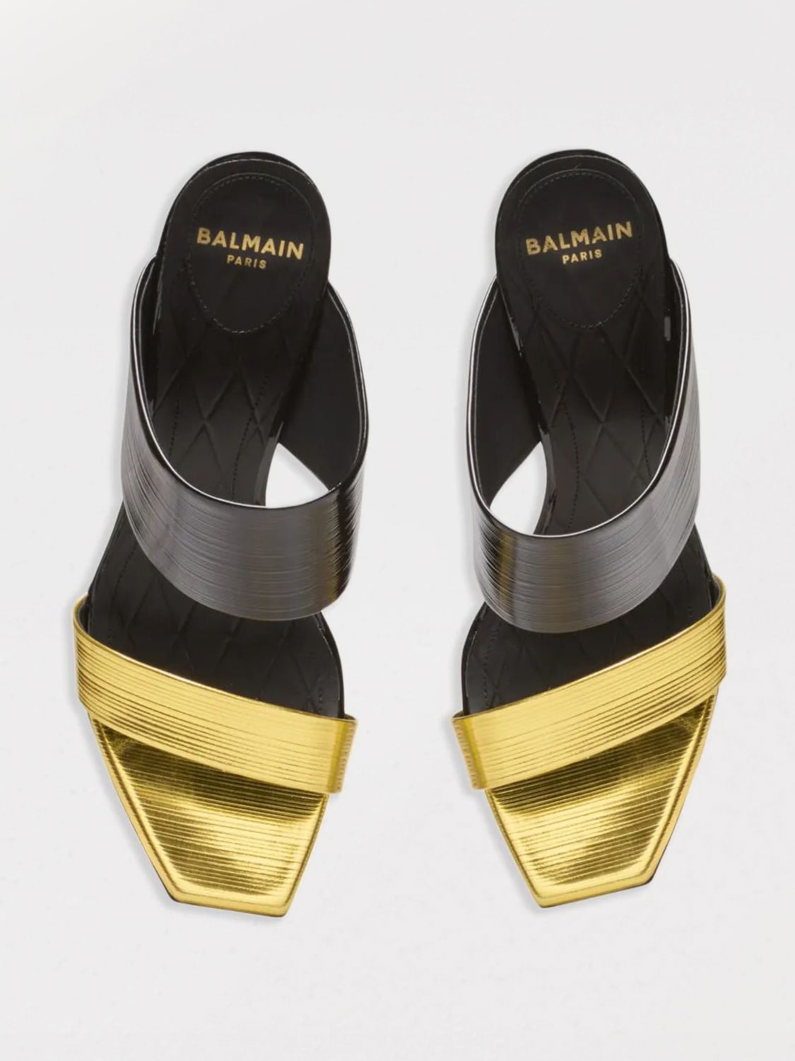 シューズ・サンダルその他 BALMAIN Woman Heeled sandals Black EN0UR132LIVS EAD BALMAIN: Shoes woman - Black | Balmain heeled sandals