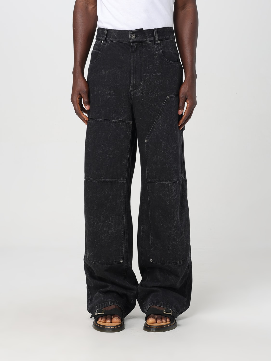 ISABEL MARANT JEANS: Jeans men Isabel Marant, Black - Img 1